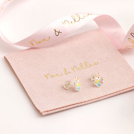 Unicorn Earrings for Kids – Hypoallergenic Children’s Jewellery with Silicone Backs