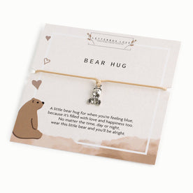 Bear Hug Bracelet – Thoughtful Comfort Gift – Cute Teddy Charm Bracelet