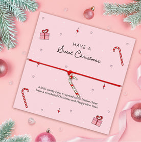Sweet Christmas Candy Cane Bracelet – Festive Jewellery Gift Under £20