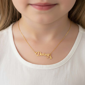 Magical Christmas Personalised Name Necklace – Kids & Children’s – Gold, Silver, Vermeil & Solid Silver