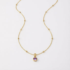 Kids Birthstone Necklace - Children's Birthstone Necklace in Sterling Silver