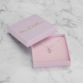 Kids Birthstone Necklace - Children's Birthstone Necklace in Sterling Silver