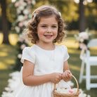 Noa & Nellie Necklace Kids Flower Girl Name Necklace with & Flower Charm