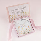 Noa & Nellie Necklace Kids Initial & Guardian Angel Charm Necklace