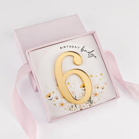 Magical Birthday Personalised Name Necklace – Kids – With Optional Age Badge