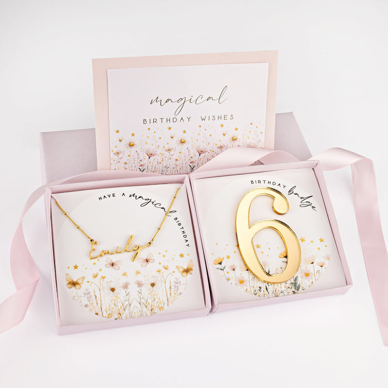Kids Magical Birthday Name Necklace
