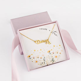 You’re A Star Personalised Name Necklace – Kids & Children’s – Gold, Silver & Vermeil