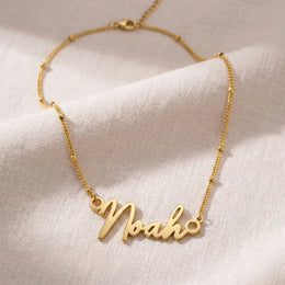 Noah Name Necklace | 18ct Gold, Silver & Vermeil | Ready to Ship