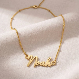 Noah Name Necklace | 18ct Gold, Silver & Vermeil | Ready to Ship