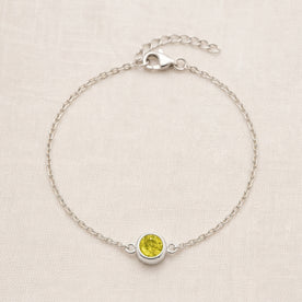 November Birthstone Bracelet | Topaz, Gold & Silver