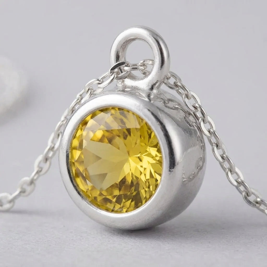 November Birthstone Bracelet | Topaz, Gold & Silver