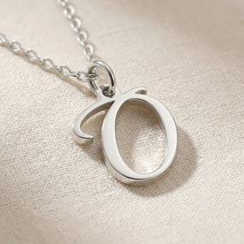 O Necklace | Initial & Letter O Pendant, Gold & Silver