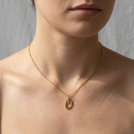 O Necklace | Initial & Letter O Pendant, Gold & Silver