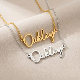 Oakley Name Necklace | 18ct Gold, Silver & Vermeil | Ready to Ship
