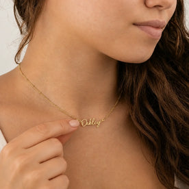 Oakley Name Necklace | 18ct Gold, Silver & Vermeil | Ready to Ship