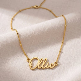 Ollie Name Necklace | 18ct Gold, Silver & Vermeil | Ready to Ship