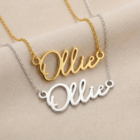 Ollie Name Necklace | 18ct Gold, Silver & Vermeil | Ready to Ship