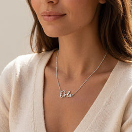 Orla Name Necklace | 18ct Gold, Silver & Vermeil | Ready to Ship