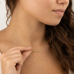 Oscar Name Necklace | 18ct Gold, Silver & Vermeil | Ready to Ship