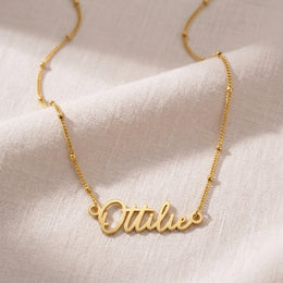 Ottilie Name Necklace | 18ct Gold, Silver & Vermeil | Ready to Ship