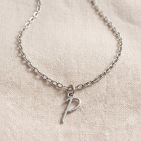 P Necklace | Initial & Letter P Pendant, Gold & Silver