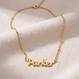 Parker Name Necklace | 18ct Gold, Silver & Vermeil | Ready to Ship