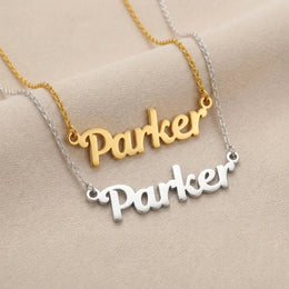 Parker Name Necklace | 18ct Gold, Silver & Vermeil | Ready to Ship