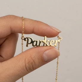 Parker Name Necklace | 18ct Gold, Silver & Vermeil | Ready to Ship
