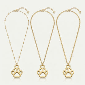 Paw Charm Necklace & Bracelet