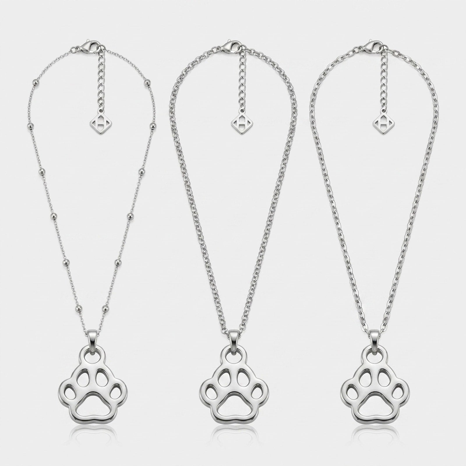 Paw Charm Necklace & Bracelet