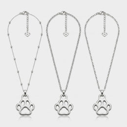 Paw Charm Necklace & Bracelet