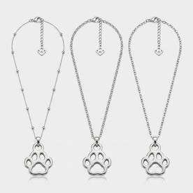 Paw Charm Necklace & Bracelet