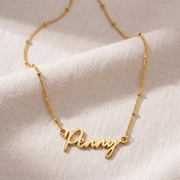 Penny Name Necklace | 18ct Gold, Silver & Vermeil | Ready to Ship