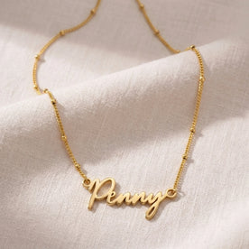 Penny Name Necklace | 18ct Gold, Silver & Vermeil | Ready to Ship