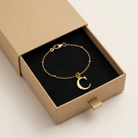 Initial Bracelet | Any Letter, 4 Styles | Gold, Silver & Platinum