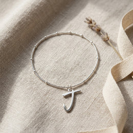 Initial Bracelet | Any Letter, 4 Styles | Gold, Silver & Platinum