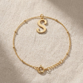 Initial Bracelet | Any Letter, 4 Styles | Gold, Silver & Platinum