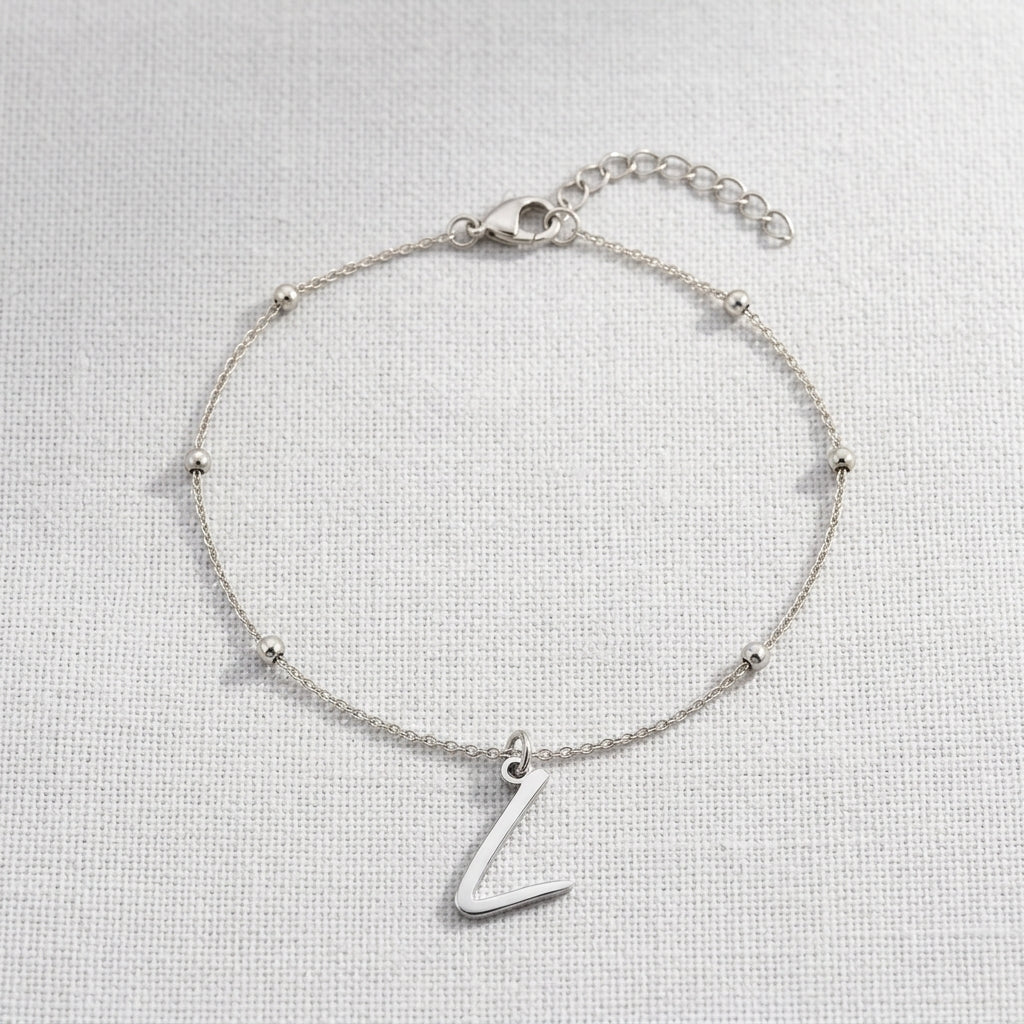 Initial Bracelet | Any Letter, 4 Styles | Gold, Silver & Platinum