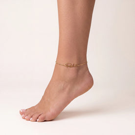 Personalised Name Anklet | Gold or Silver | HBD