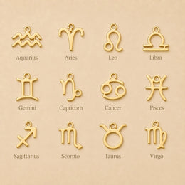 Personalised Name & Zodiac Necklace Set | Star Sign Jewellery | HBD