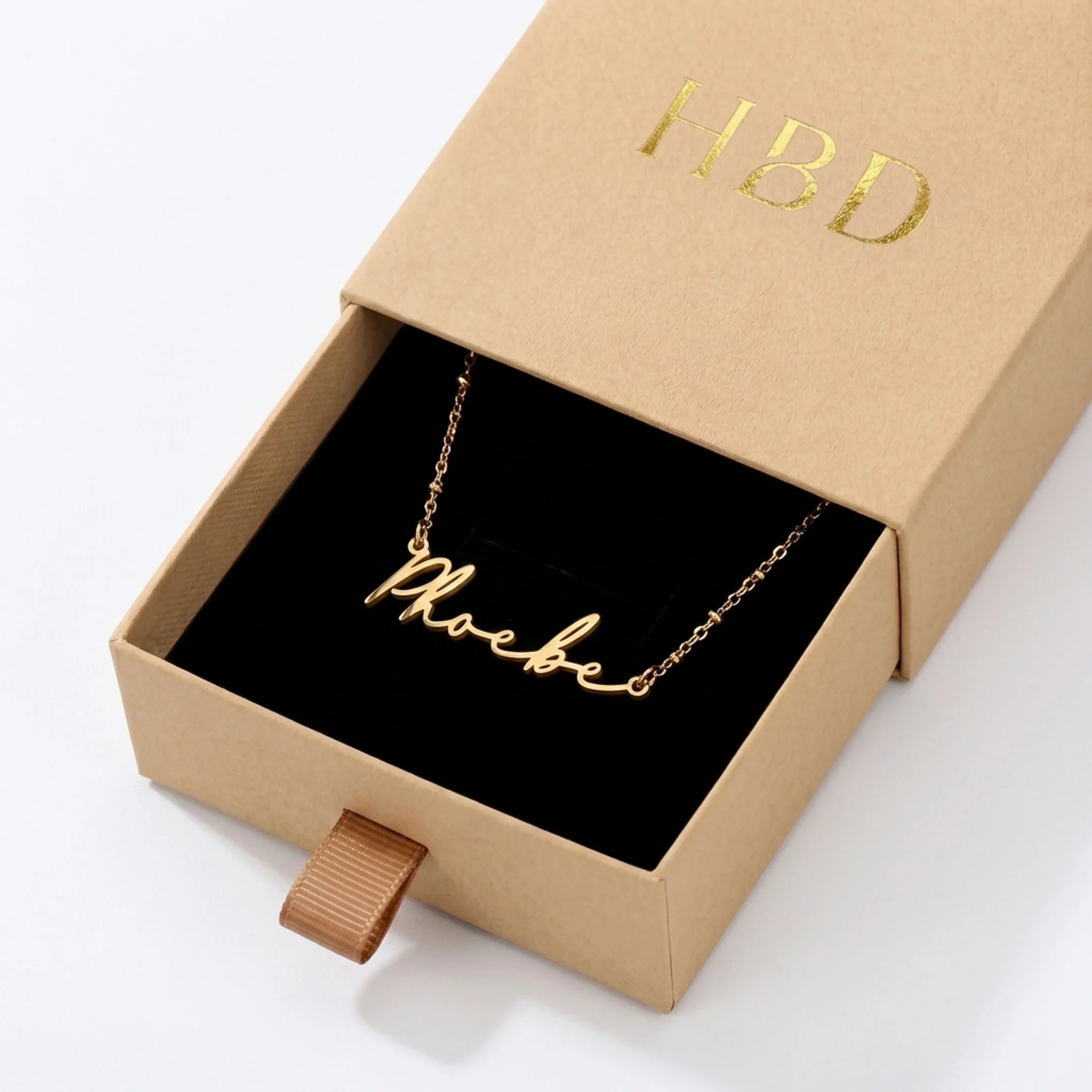 Phoebe Name Necklace | 18ct Gold, Silver & Vermeil | Ready to Ship