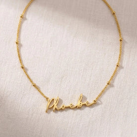 Phoebe Name Necklace | 18ct Gold, Silver & Vermeil | Ready to Ship