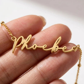 Phoebe Name Necklace | 18ct Gold, Silver & Vermeil | Ready to Ship