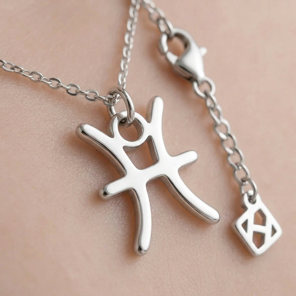 Bracelet du zodiaque Poissons | Breloque signe astrologique, or et argent
