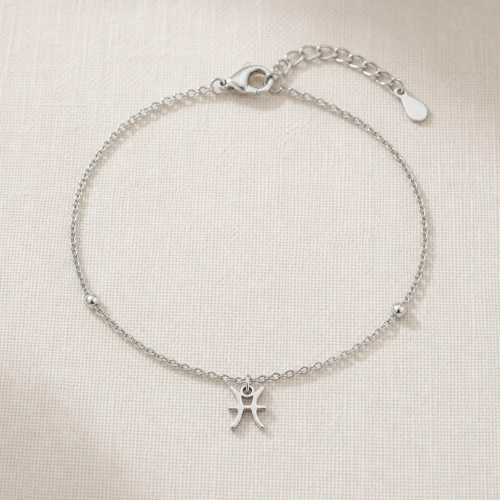 Pisces Zodiac Bracelet | Star Sign Charm, Gold & Silver