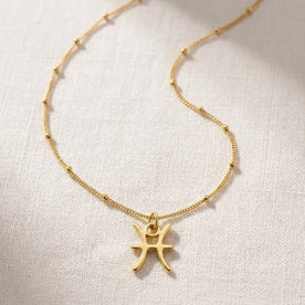 Pisces Zodiac Necklace | Star Sign Pendant, Gold & Silver