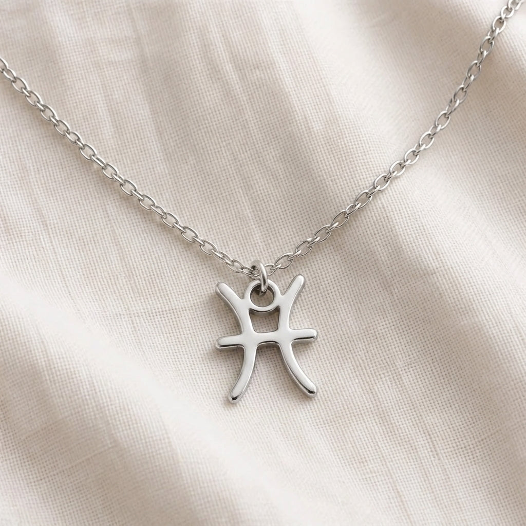 Pisces Zodiac Necklace | Star Sign Pendant, Gold & Silver