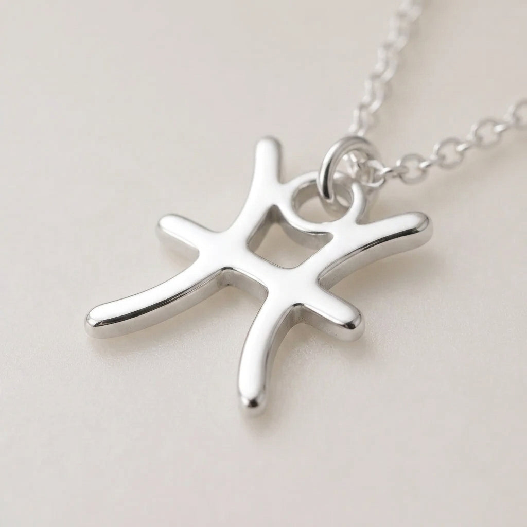 Pisces Zodiac Necklace | Star Sign Pendant, Gold & Silver