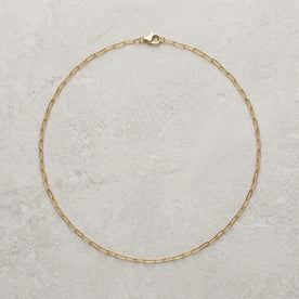 Plain Flat Belcher Necklace in 18ct Gold or Sterling Silver
