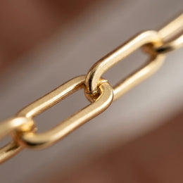 Plain Flat Belcher Necklace in 18ct Gold or Sterling Silver